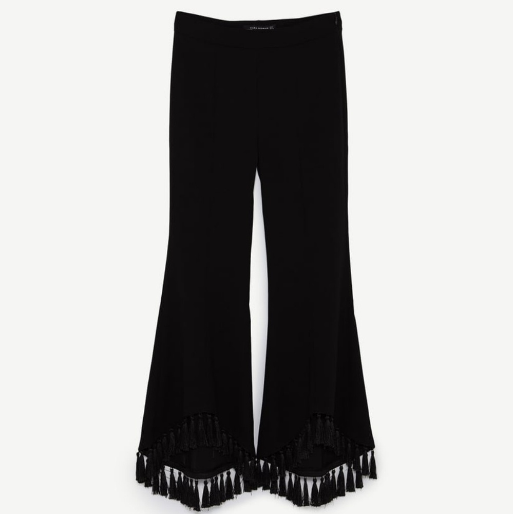 Zara | Flare Trousers with Tassels